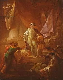 Corrado Giaquinto Collection: Joseph Revealing his Identity to his Brothers (oil on canvas)