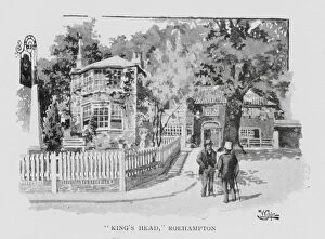 William White Mouse Mat Collection: 'Kings Head, 'Roehampton (litho)