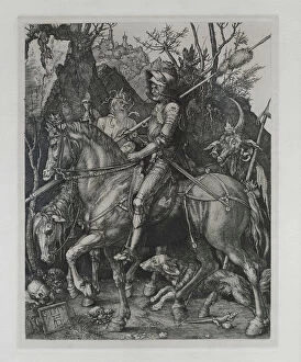 Albrecht Durer Framed Print Collection: Knight, death and the devil, 1513 (engraving)