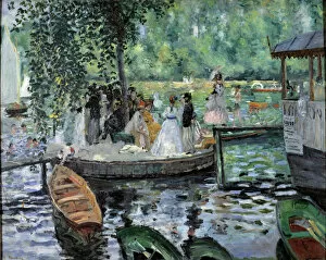 Impressionism Metal Print Collection: La grenouillere Painting by Pierre Auguste Renoir (1841-1919) 1869 Stockholm