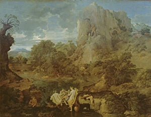 Herakles Collection: Landscape with Hercules and Cacus, c. 1656 (oil on canvas)