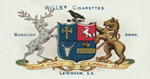 Lewisham Mouse Mat Collection: Lewisham, Borough Arms (colour litho)