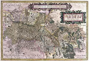 Gerardus Mercator's Cartographic Legacy Metal Print Collection: Liege, Belgium (engraving, 1596)