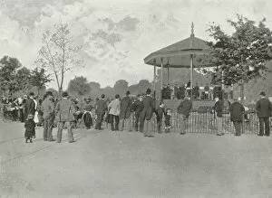 Battersea Photo Mug Collection: A London County Council Band in Battersea Park (b / w photo)