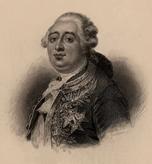 One Mid Adult Man Only Collection: Louis XVI (1754-1793), 18th century (lithograph)