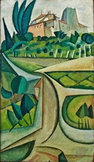 Abstract art Collection: Manhufe Landscape, 1912 (oil on canvas)