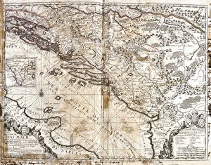 Croatia Pillow Collection: Map of the Kingdom of Dalmatia (present-day Croatia and Montenegro)