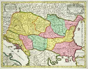Croatia Pillow Collection: Map of the Kingdom of Hungary and the States which are United to its Crown, pub