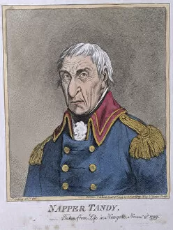 Irishman Collection: Napper Tandy (1740-1803) published by Hannah Humphrey in 1799 (hand-coloured etching)