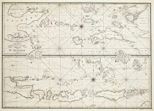 Maps Canvas Print Collection: A new chart of the Eastern Straits to China, 1800 (engraving)