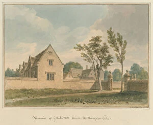 Related Images Pillow Collection: Northamptonshire - Greatworth House, 1826 (w / c on paper)