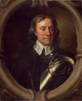 Politicians Photographic Print Collection: Oliver Cromwell, c. 1653 (oil on canvas)