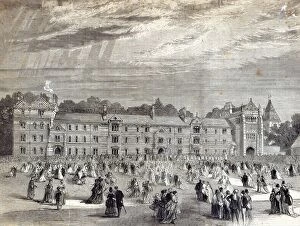 Universities Pillow Collection: The Opening of Keble College, Oxford, from The Illustrated London News