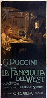 Opera Photographic Print Collection: Opera 'La fanciulla del West'by Giacomo Puccini, 1914 (poster)