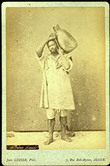 Bearer Collection: Photography of a water carrier in studio, 1860