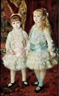 Pierre-Auguste Renoir Jigsaw Puzzle Collection: Pink and Blue (The Cahen Ladies of Antwerp). Painting by Pierre Auguste Renoir