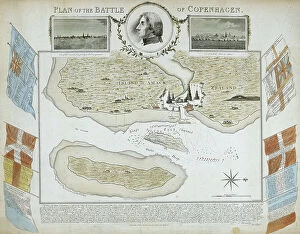 Denmark Mouse Mat Collection: Plan of the Battle of Copenhagen (Denmark) (1801)