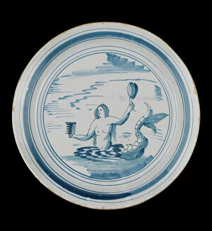 Mythical Animal Collection: Plate, 1710-20 (earthenware)