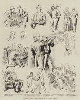 Politicians Metal Print Collection: Politicians at Play, 'Thought-Reading'in the House of Commons (engraving)