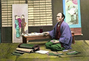 Vintage Photography Collection: Portrait of a Japanese Artist 1897 (photo)