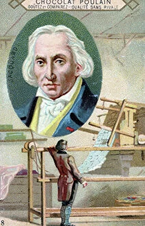 Industrial revolution Photographic Print Collection: Portrait of Joseph Marie Jacquard (1752-1834), French mechanic
