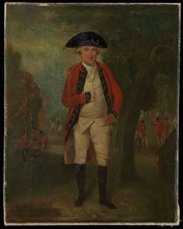 Naval Infantry Collection: A portrait of Major-General Arthur Tooker Collins of the Marines in his full dress uniform