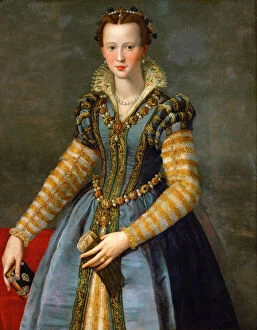 Tiara Collection: Portrait of Maria (Marie) de Medici (1540-1557) - Allori