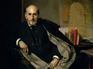 Santiago Ramon Y Cajal Collection: Portrait of Santiago Ramon y Cajal (1852-1934) 1906 (oil on canvas)