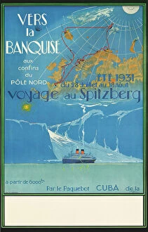 Norway Premium Framed Print Collection: Poster advertising travel to Spitzberg, Norway, c.1931 (colour lithograph)