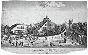 Sledge Collection: Promenades Aeriennes, 1817 (engraving on paper)