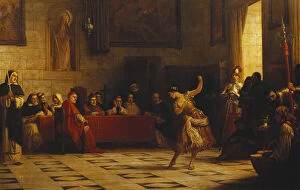 Entertainment Event Collection: A Question of Propriety, 1875 (oil on canvas)
