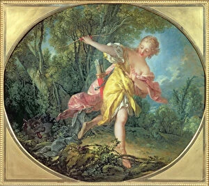 Huntress Collection: Rhea Sylvia fleeing from the Wolf, 1756