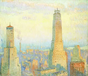 Shaded Collection: Ritz Tower, New York, 1928 (oil on canvas)