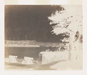 Cannons Collection: Royal William Victualling Yard, Plymouth, from Mount Edgecumbe, 1845 (calotype negative, paper)