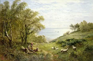 Coast Scenery Collection: By The Sea, 1881 (oil on canvas)