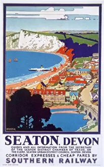 Liner Collection: Seaton, Devon, poster advertising Southern Railway (colour litho)