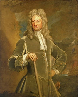 National Maritime Museum Pillow Collection: Sir Charles Wager (1666-1743), 1710 (oil on canvas)