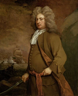 National Maritime Museum Premium Framed Print Collection: Sir James Wishart, late 17th to early 18th century (oil painting)