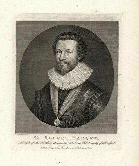 Peter Oliver Premium Framed Print Collection: Sir Robert Harley of Bramton Castle, Hereford, Master of the Mint, 1579-1656
