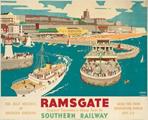 Elevated View Collection: A Southern Railway poster advertising Ramsgate, 1939 (colour lithograph)