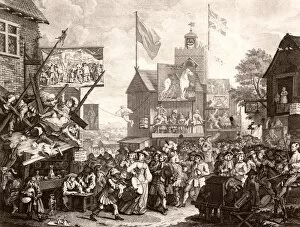 Related Images Collection: Southwark Fair, 1733 (engraving)