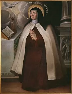 Portrait paintings Collection: St. Teresa of Avila (oil on canvas)