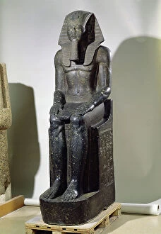 Nemes Collection: Statue of Amenophis III (c. 1391-1353 BC) from Tanis, New Kingdom (diorite)