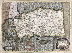 Cyprus Framed Print Collection: Turkey - Cyprus (engraving, 1596)