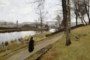 Paintings Collection: The Last Turning, Winter, Moniaive, 1885 (oil on canvas)