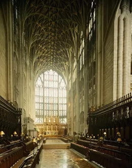 Gloucester Jigsaw Puzzle Collection: View of the choir, 1337-1367 (photography)