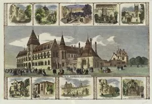 New London Architecture Fine Art Print Collection: Views of Oxford (coloured engraving)