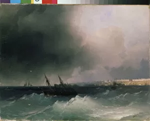 Ivan Konstantinovich Aivazovsky Collection: Vue d Odessa depuis la mer (View of Odessa from the sea) (Ukraine)