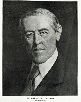 Nobel Collection: Wilson, Woodrow (1856-1924). US President (1913-1921)