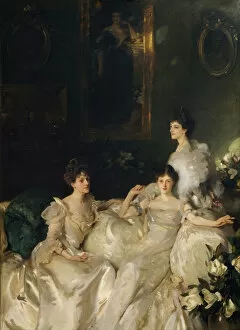 Aristocrats Collection: The Wyndham Sisters: Lady Elcho, Mrs. Adeane, and Mrs. Tennant, 1899 (oil on canvas)